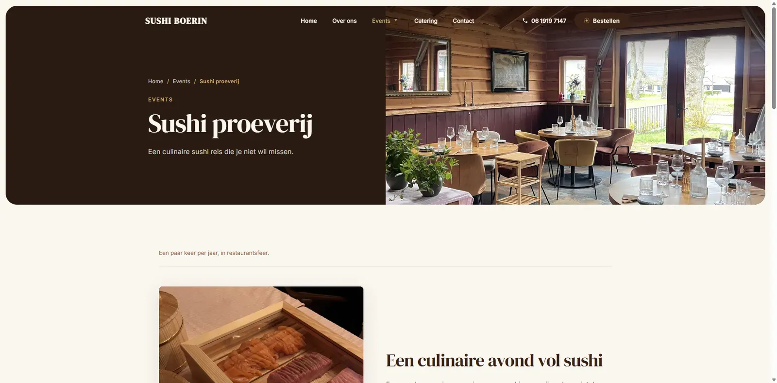 Sushi-proeverij